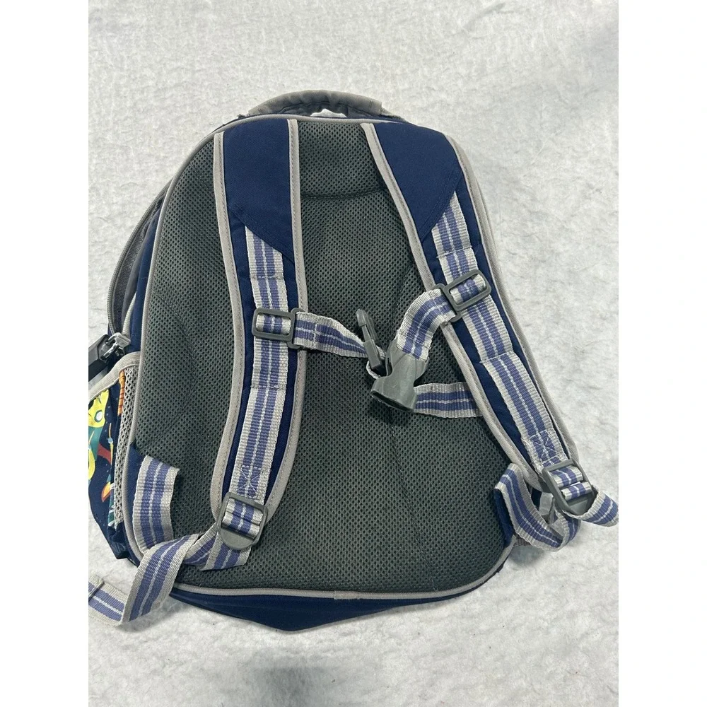 Pottery Barn Kids Mackenzie Space Solar System Backpack Navy Blue Grey Name